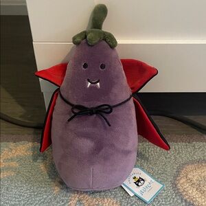 Retired Jellycat Eggplant Vampire